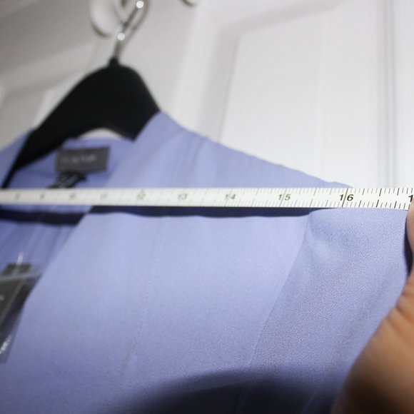 The Limited V-neck Blouse / Work Shirt - Purple - Picture 9 of 10